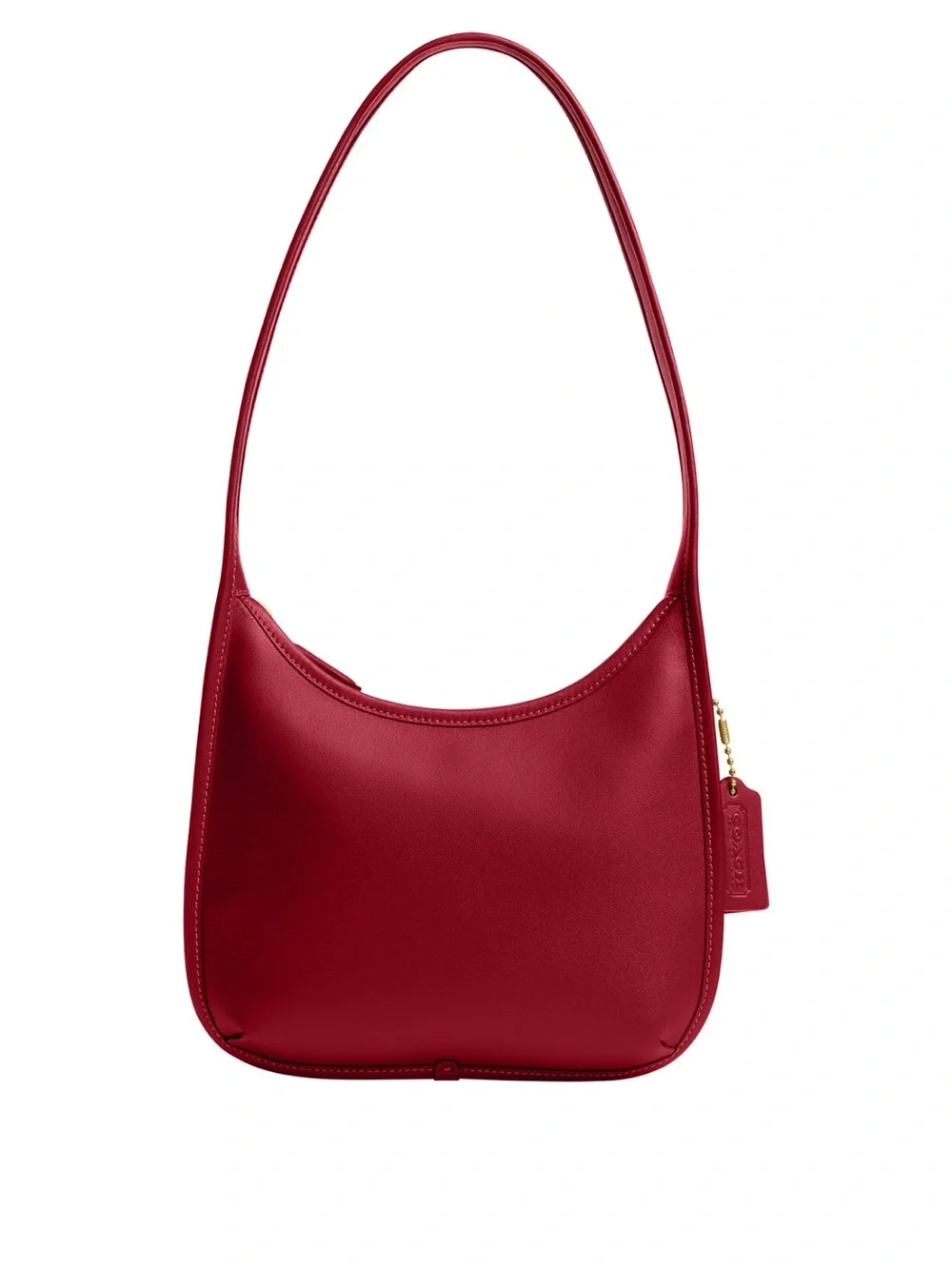 Coach Curve Zip Glovetanned Leather Shoulder Bag with NWT - Picture 1 of 10